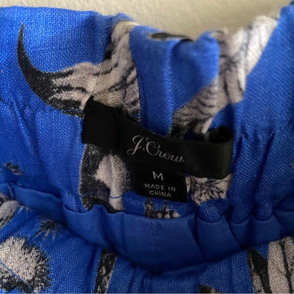 J.Crew Pull-On skirt in Ratti Tropical Toile linen skirt - Picture 5 of 6